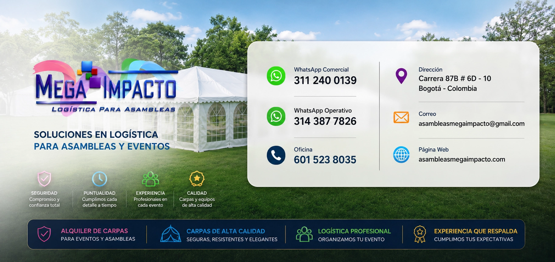 Carpas para asambleas