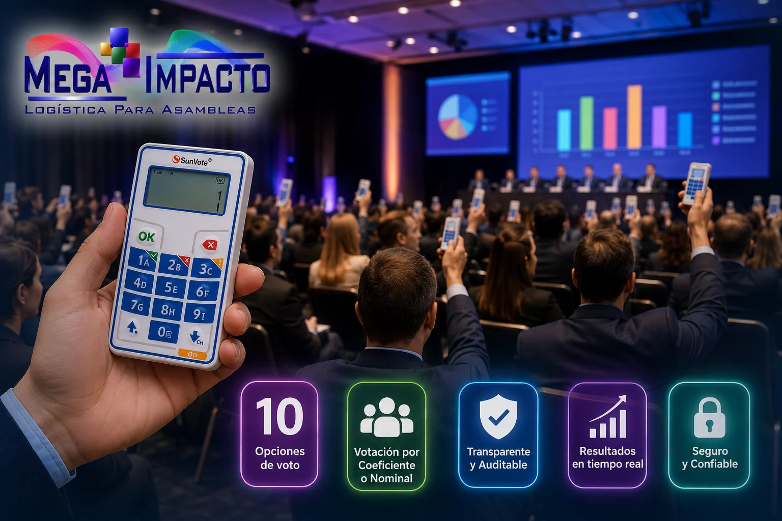 Votación por control para Asambleas - Mega Impacto Logística Para Asambleas -7 Web